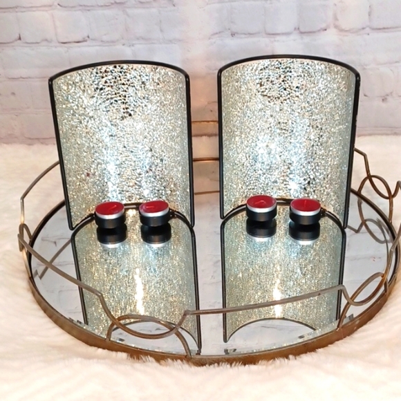 Set Of Rod Iron Sparkle Candle Holders I Used For‎ Christmas Candles Incl… - Picture 1 of 7